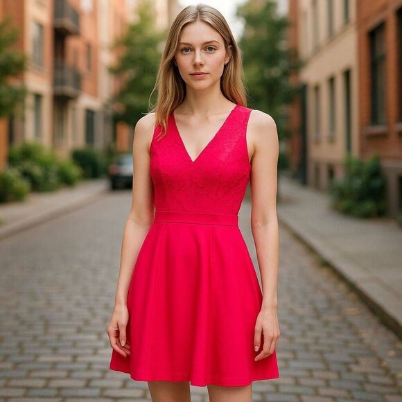 Kay Unger Hot Pink Dress - Picture 2 of 12